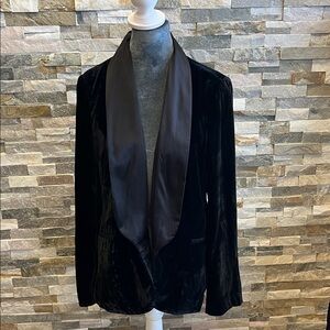 LC Lauren Conrad Black Velvet Jacket